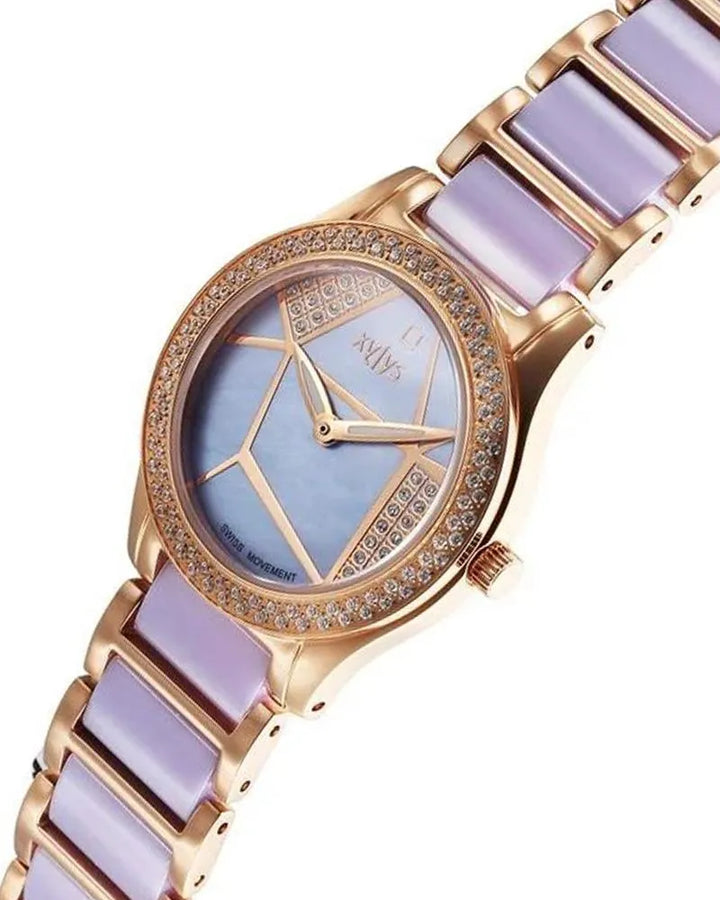 Xylys Shimmer 9766WD03E Purple Dial Women&