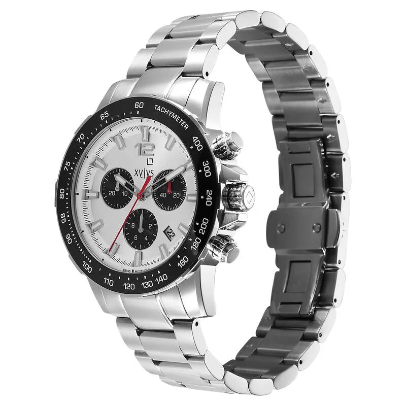 Xylys Swiss Quartz Chronograph Silver Dial Men&
