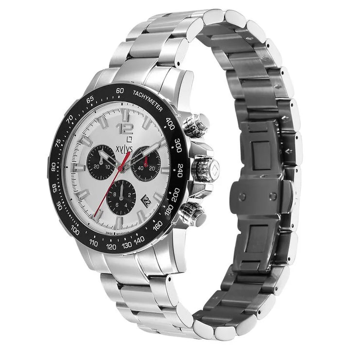 Xylys Swiss Quartz Chronograph Silver Dial Men&