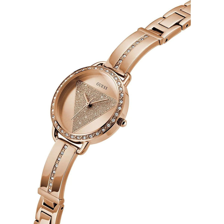 GUESS TRI BELLINI Ladies Rose Gold Tone Analog Watch GW0914L3