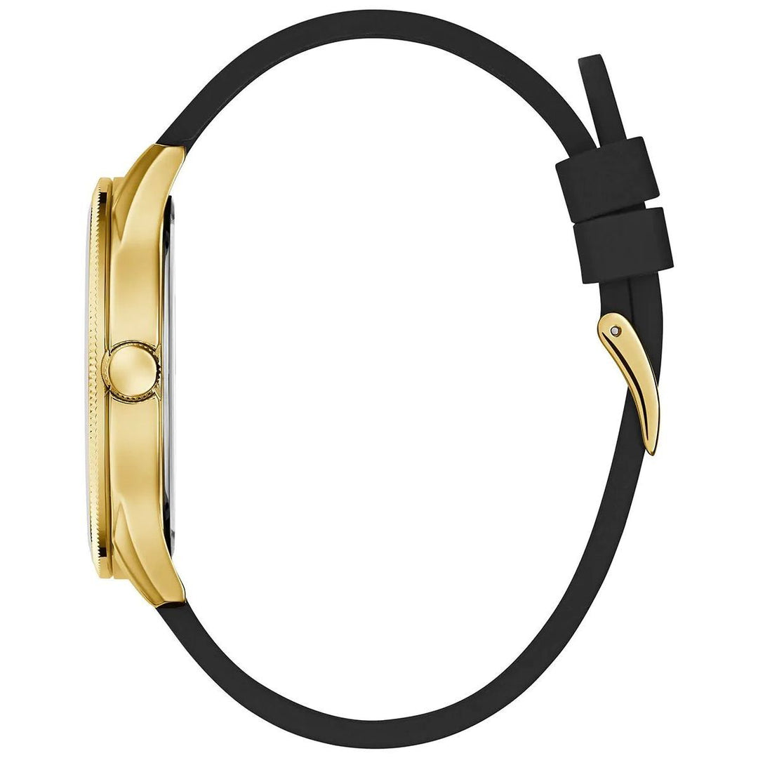 GUESS REPUTATION Mens Black GoldTone Analog Watch GW0887G2