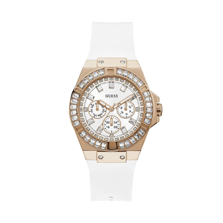 GUESS Analog White Dial Women's Watch GW0118L4