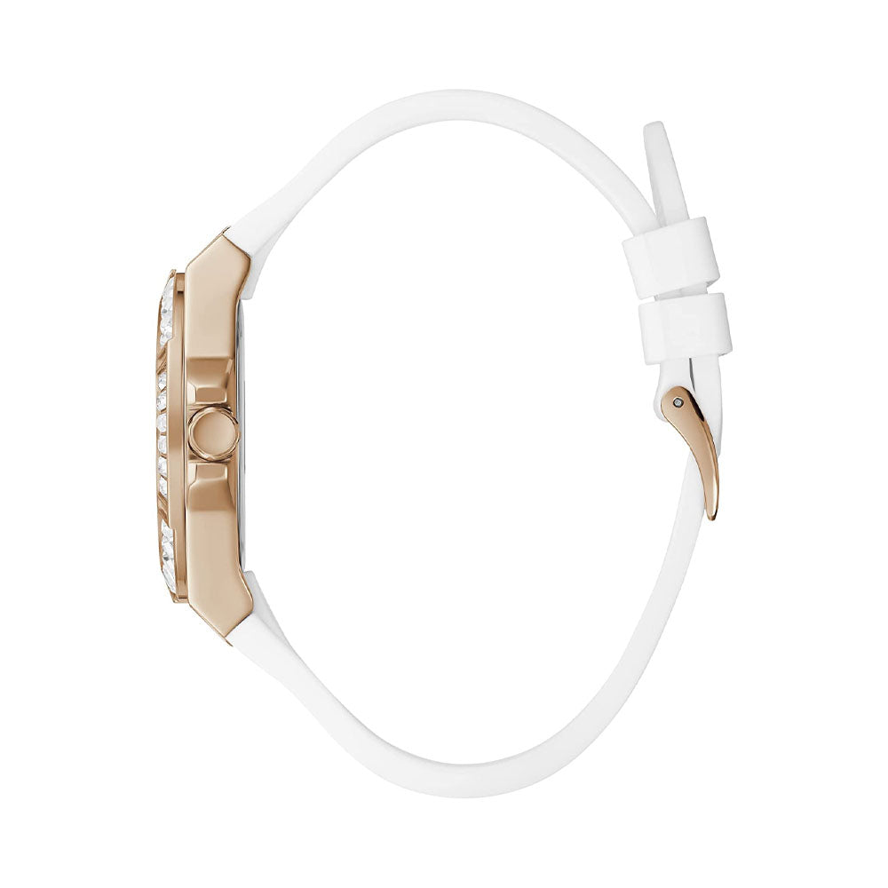 GUESS Analog White Dial Women's Watch GW0118L4