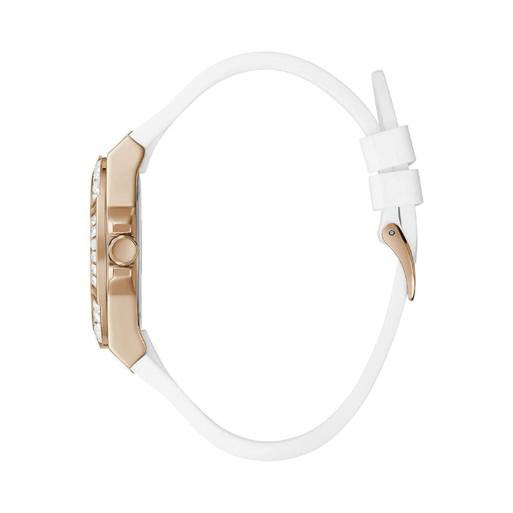 GUESS Analog White Dial Women's Watch GW0118L4