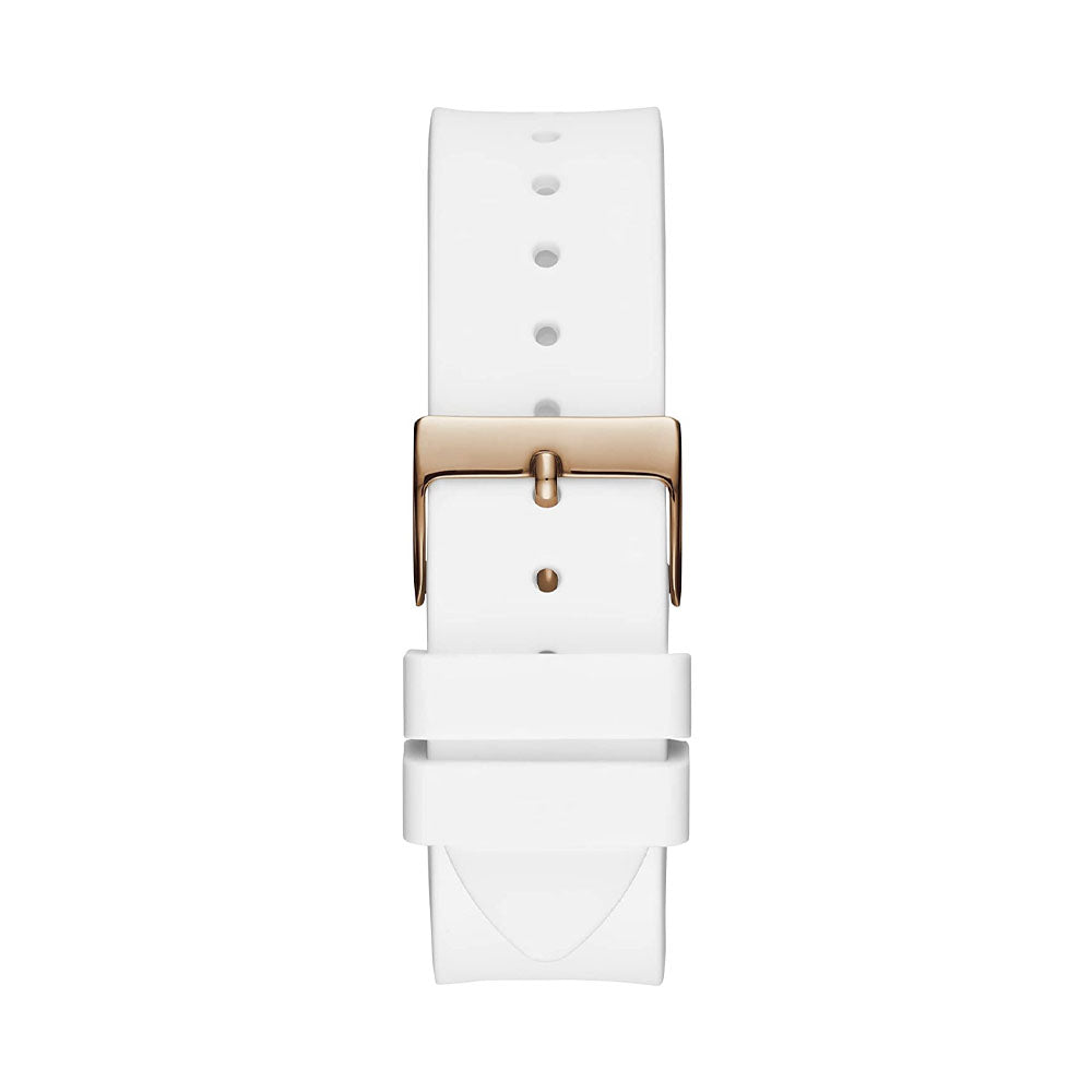 GUESS Analog White Dial Women's Watch GW0118L4
