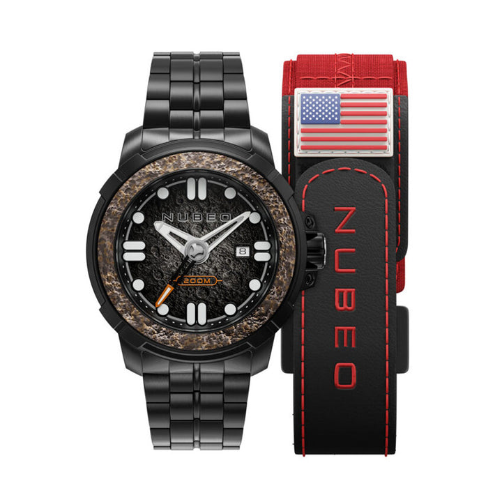 Nubeo Apollo Automatic Black Luminous Round Dial Men’s Watch – NB-6072-22