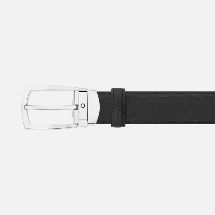 Mont Blanc 116706 Black 30 mm leather belt
