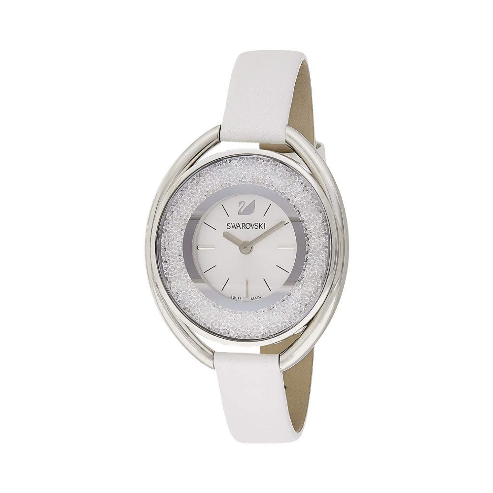 Swarovski Crystalline Oval White Ladies Watch Silver Dial - 5158548