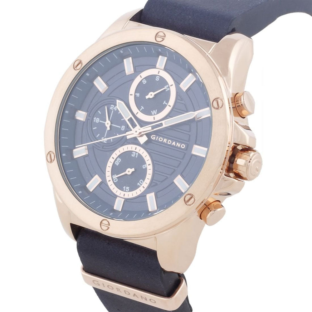 Giordano Mens Blue Dial Multifunction Watch 1885-05