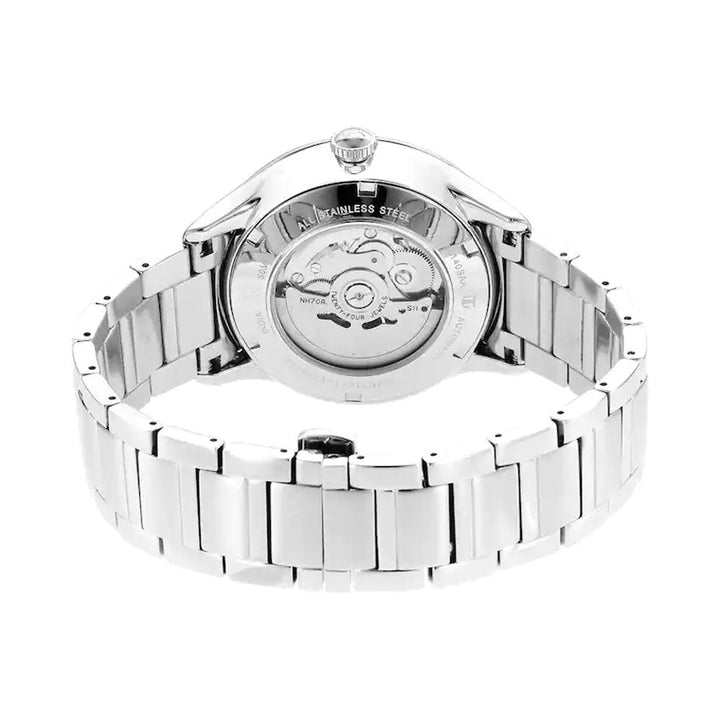 Titan Metal Mechanicals Blue Dial Stainless Steel Strap Watch 90140SM01