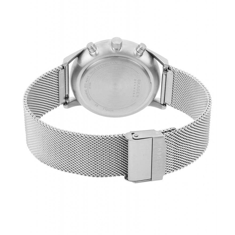 Skagen Holst SKW6652 Chronograph Silver-Tone Steel Mesh Watch