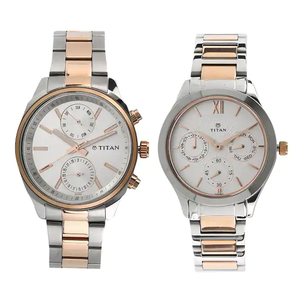 Titan NP17332570KM01 Neo Bandhan Analog Couple Watch