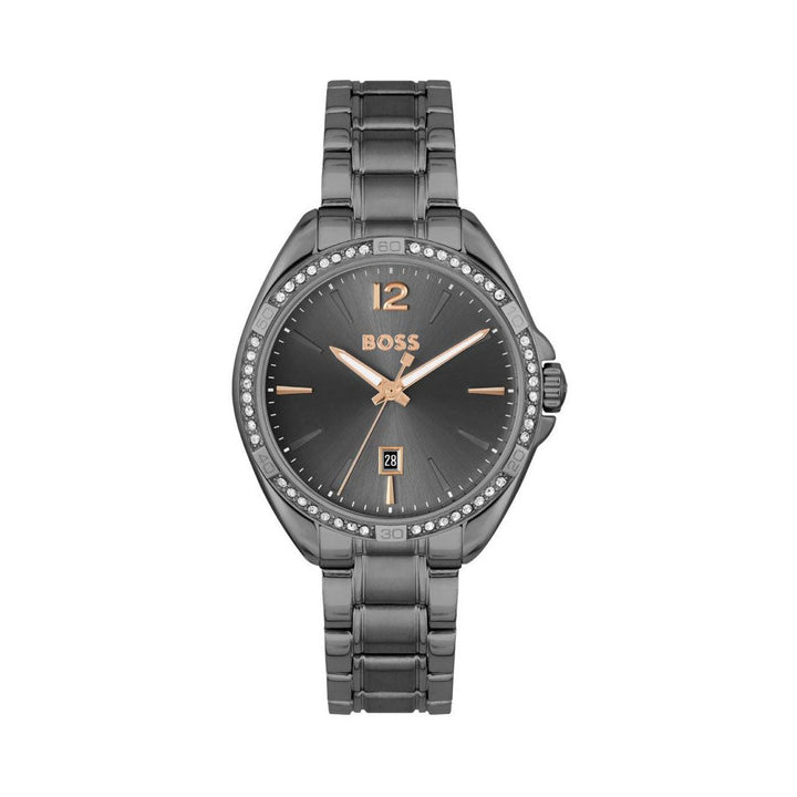 HUGO BOSS Felina Ladies Grey Sunray Dial Watch 1502620