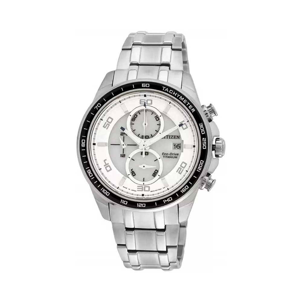 Citizen Eco-Drive Analog White Dial Men's Watch CA0341-52A