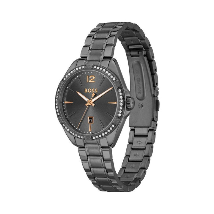 HUGO BOSS Felina Ladies Grey Sunray Dial Watch 1502620