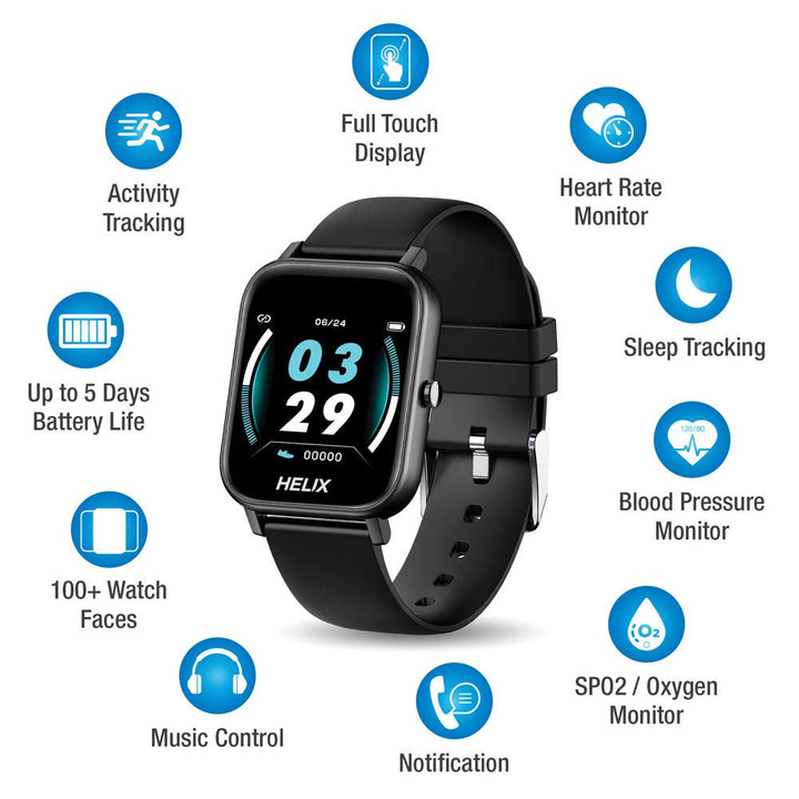Helix TW0HXW101T Smartwatch (Black)