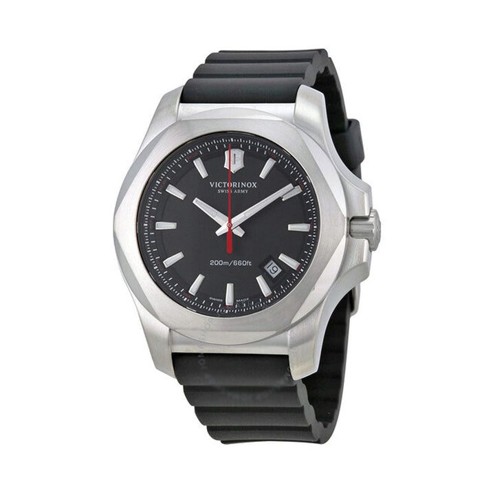 VICTORINOX Swiss Army I.N.O.X Black Dial Black Rubber Men's Watch 241682.1