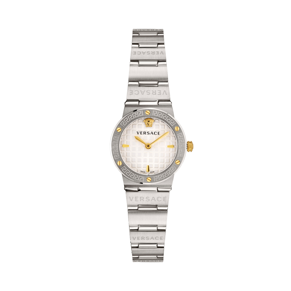 VERSACE GRECA LOGO, Silver Women's Wrist Watch