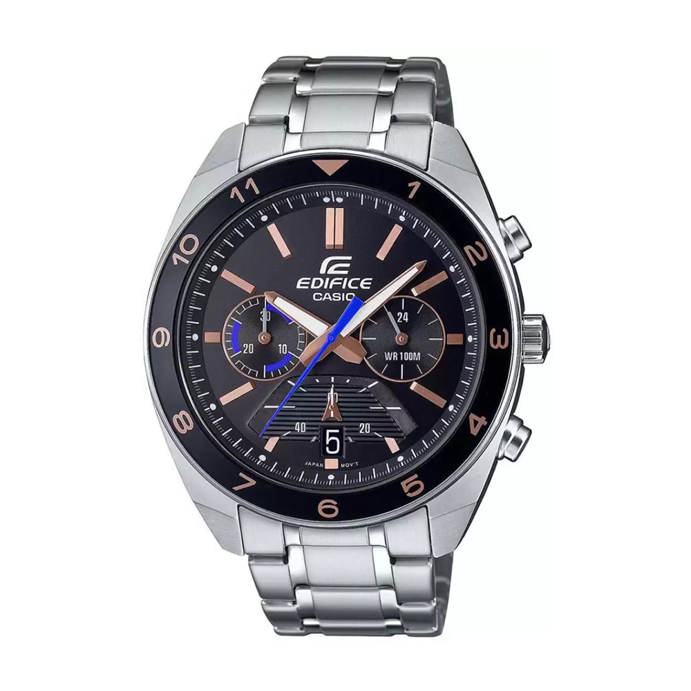 Casio Edifice Chronograph Black Dial Men's Watch ED484
