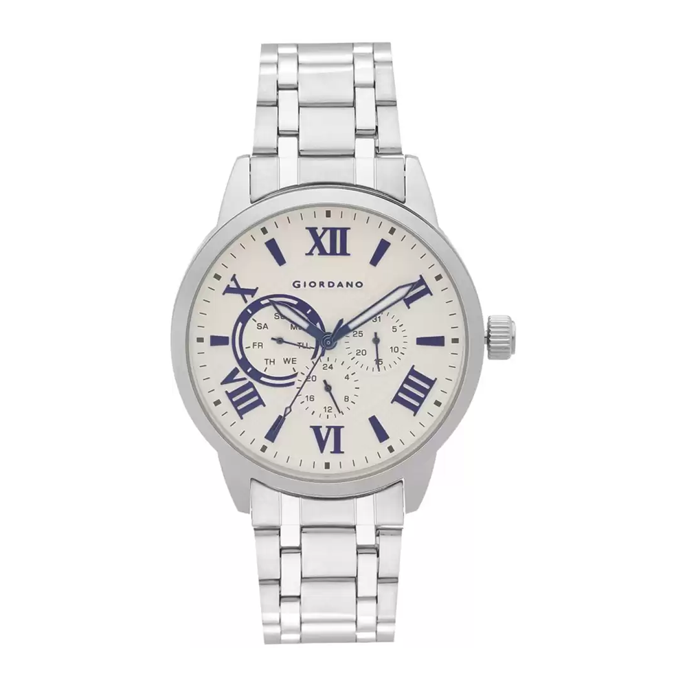 Giordano A1077-22 Analog White Dial Watch for Men
