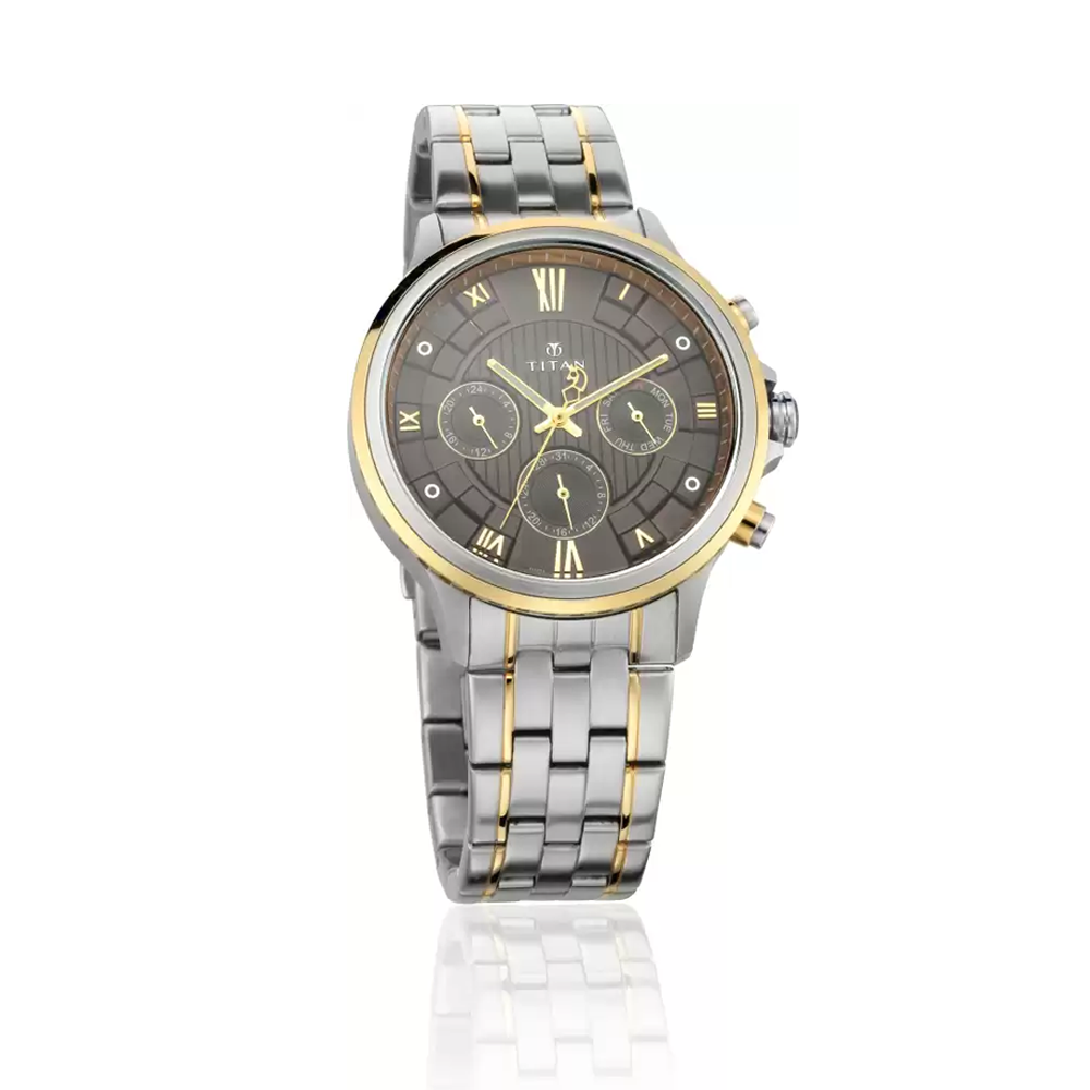 Titan Grandmaster Analog Brown Dial Men s Watch 1787BM01 The