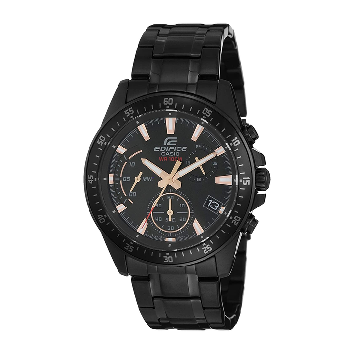 Casio Edifice Analog Black Dial Men's Watch-EFV-540DC-1BVUDF (EX415)