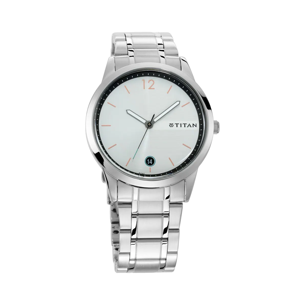 Titan Neo Analog White Dial Men's Watch NP1806SM01