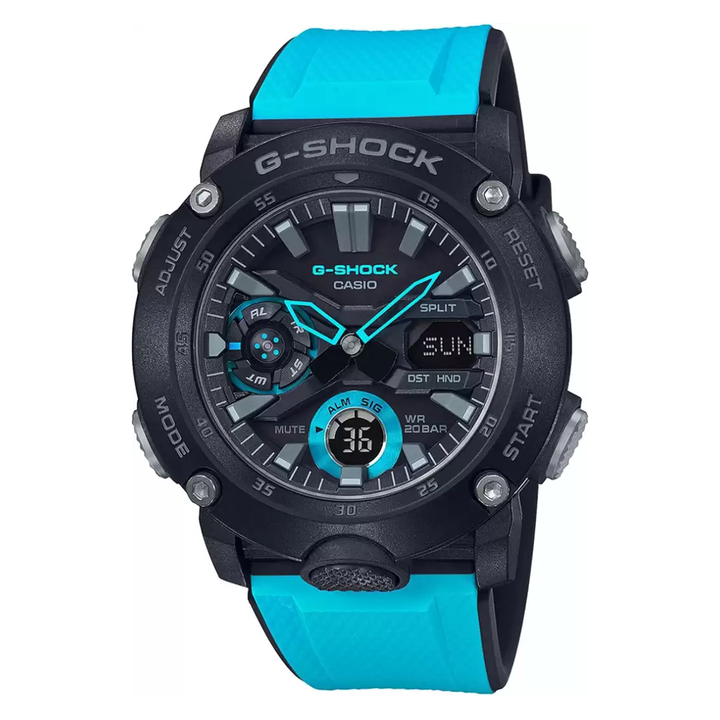 Casio G-Shock Analog-Digital Black Dial Men's Watch-GA-2000-1A2DR (G942)