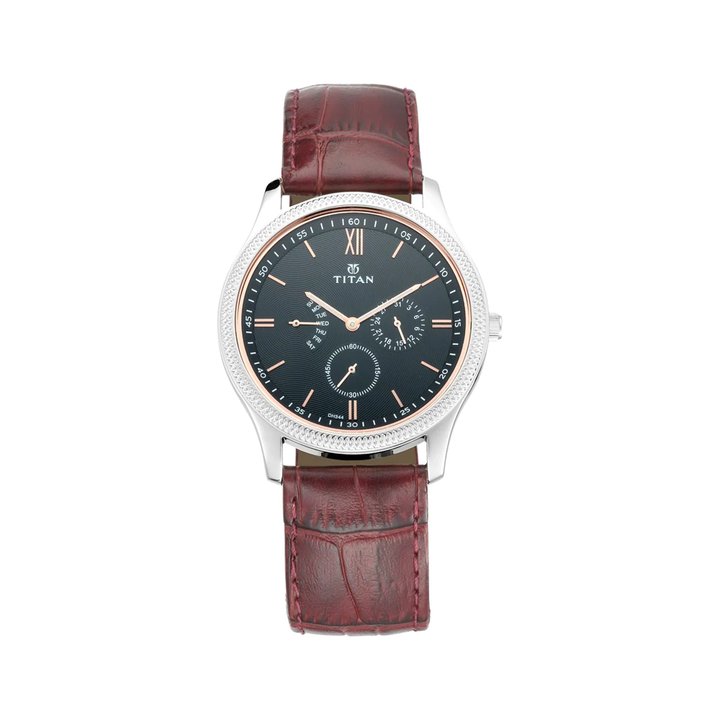 Titan NL1768SL04 Retrograde Analog Watch For Men