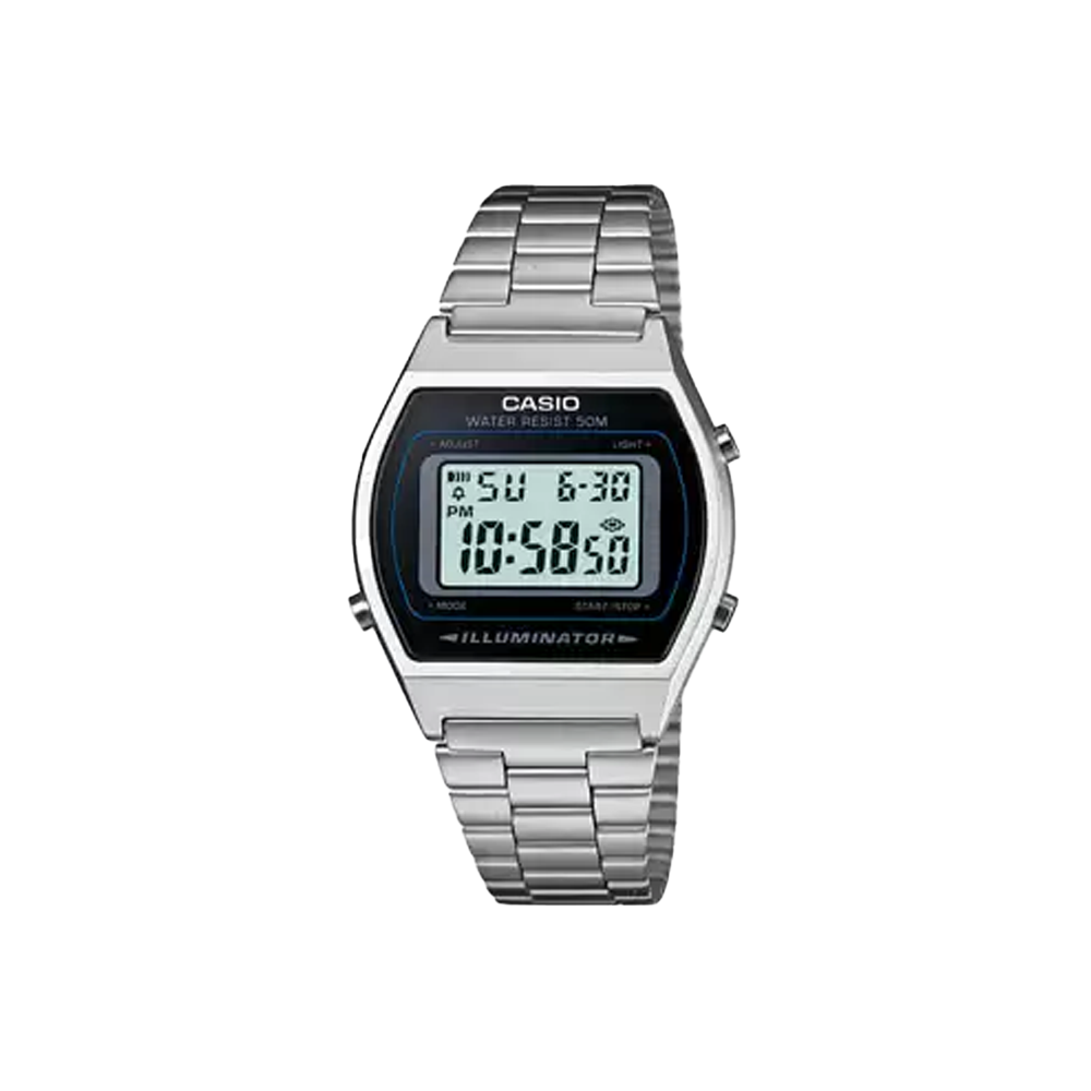 Casio VINTAGE COLLECTION B640WD-1AVDF - D129 Silver Digital - Unisex Watch