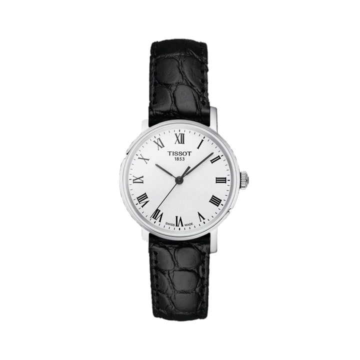 Tissot Womens White Dial Leather Analogue Watch - T1092101603300