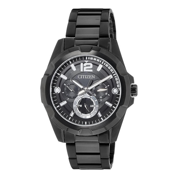 Citizen Round Analog Black Dial Men's Watch AG8335-58E