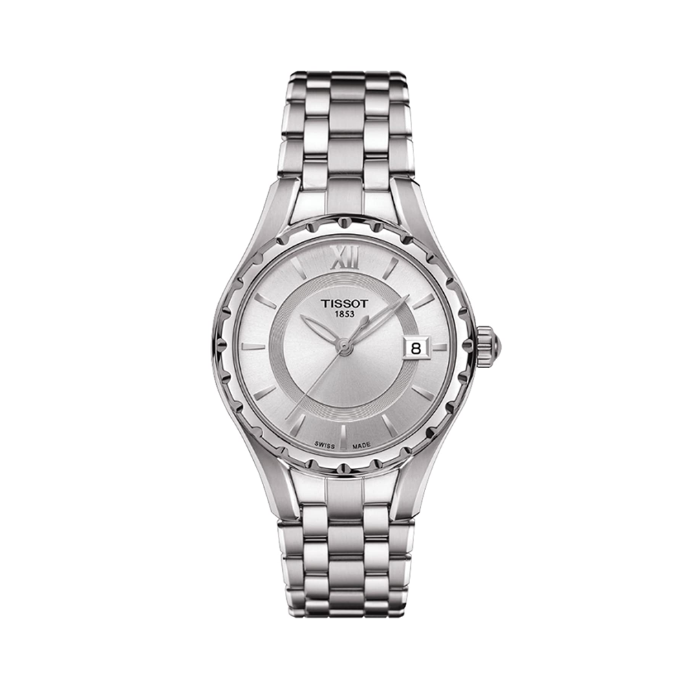 Tissot T0722101103800 T-Lady Silver Dial Stainless Steel Ladies Watch .