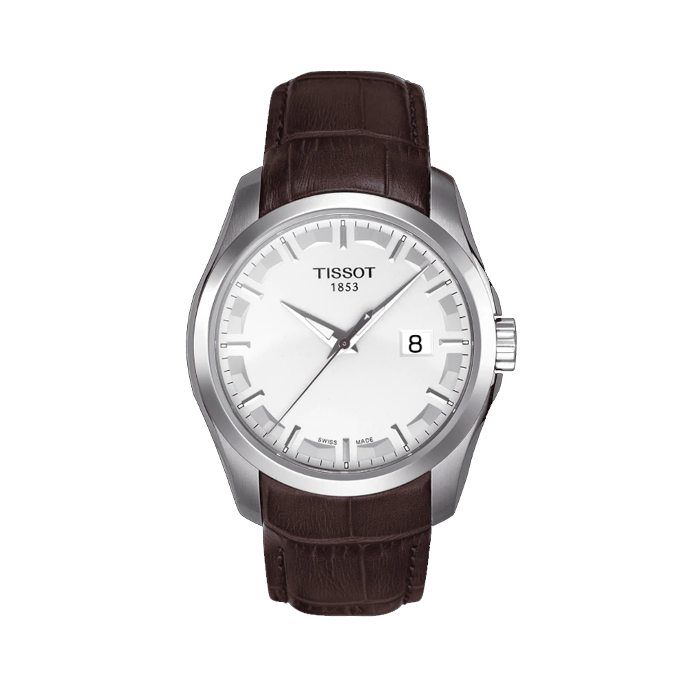 Tissot T0354101603100 COUTURIER Analog White Dial Men's Watch