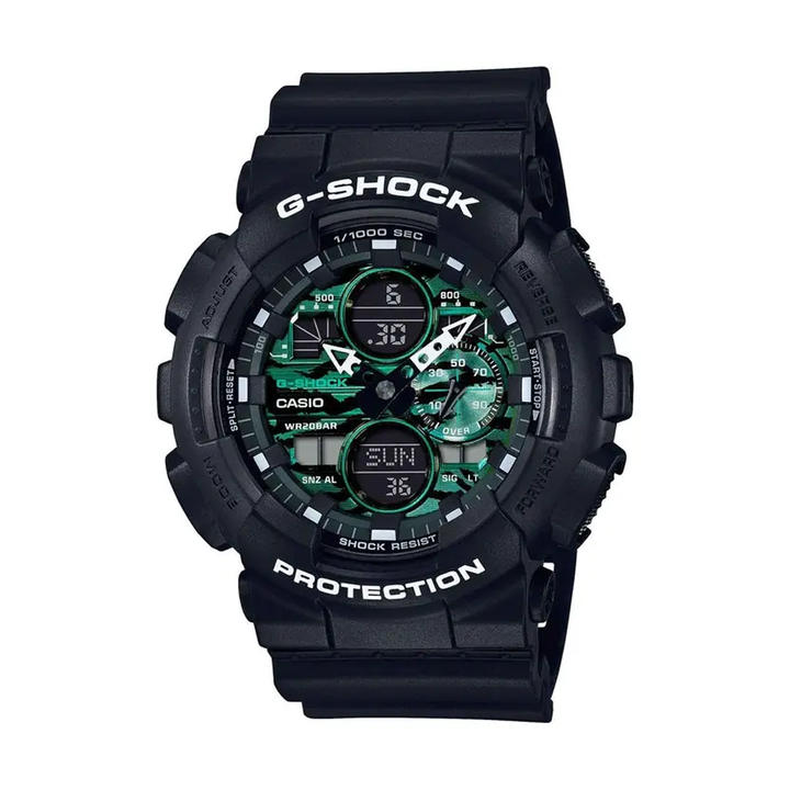 Casio Mens 50-59 Mm G-Shock Green Dial Resin Analogue-Digital Watch - G1129