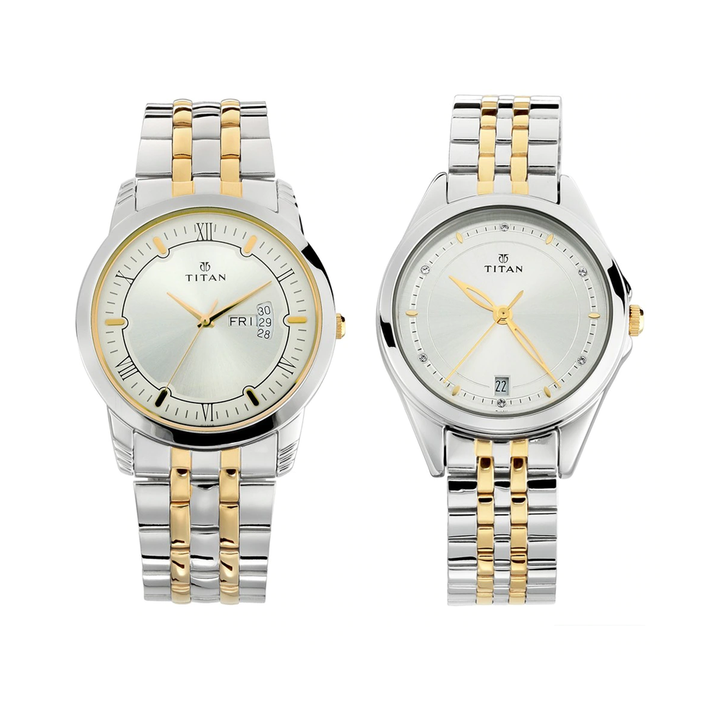 Titan Bandhan Analog Silver Dial Unisex Watch NP17742565BM01