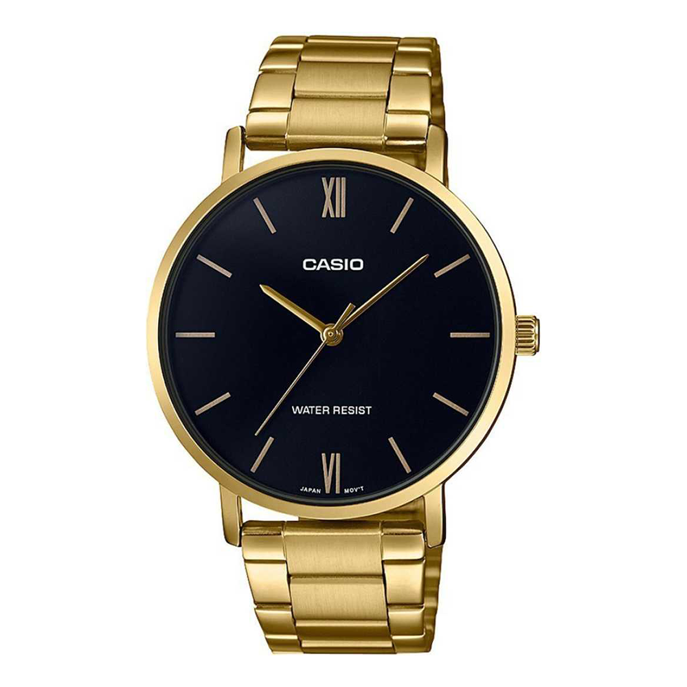 Casio Analog Black Dial Men's Watch-MTP-VT01G-1BUDF (A1777)