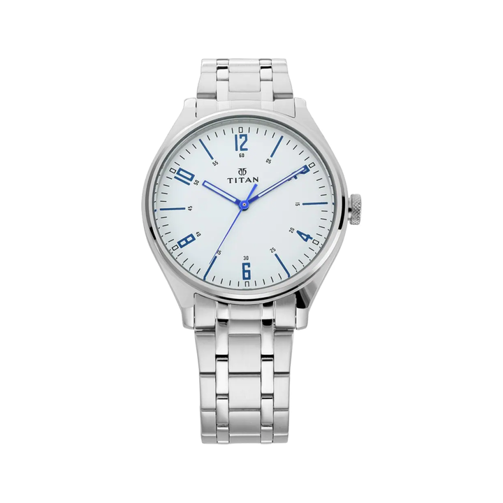 Titan Neo Iv Analog White Dial Men's Watch-NL1802SM01