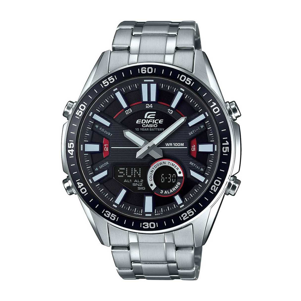 Casio Edifice Chronograph Black Dial Men's Watch - EFV-C100D-1AVDF(EX438)
