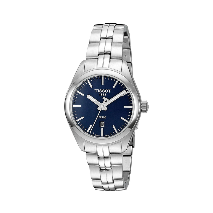 Tissot T1012101104100 PR100 Blue Dial Stainless Steel Ladies Watch