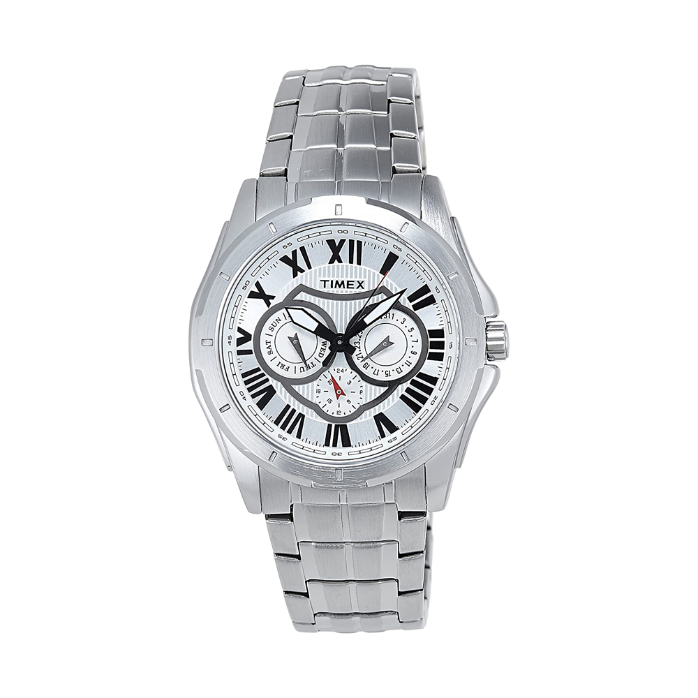 Timex E-Class Analog Silver Dial Men's Watch-TI000T90000