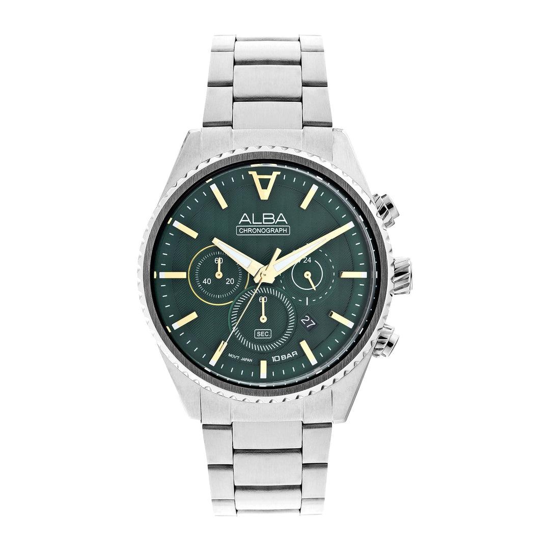 AT3H85X1 Forest Green Chronograph