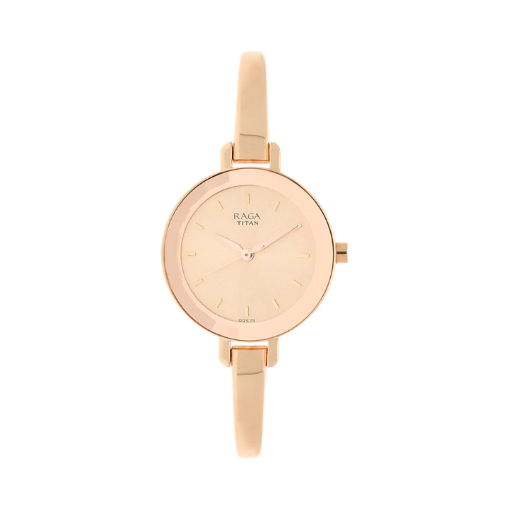 TITAN Raga Viva Rose Gold Dial Women's Watch NP2575WM01