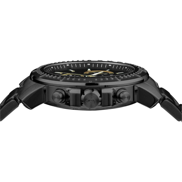 Versace Mens Black 45 mm New Chrono Watch VE2E00621