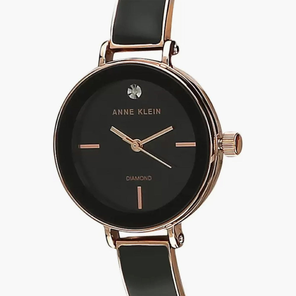 Anne Klein NCAKB3620BKST Analog Watch For Women