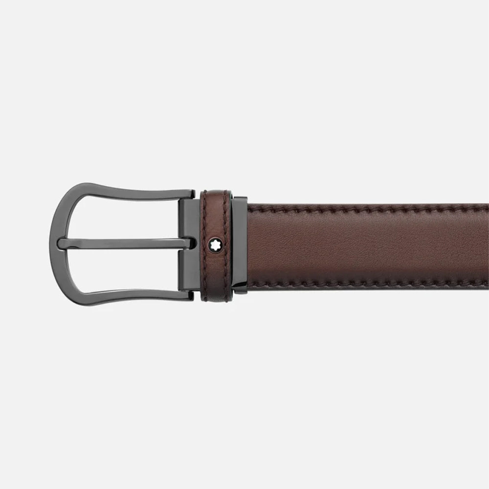 Mont Blanc 126038 Brown 35 mm leather belt