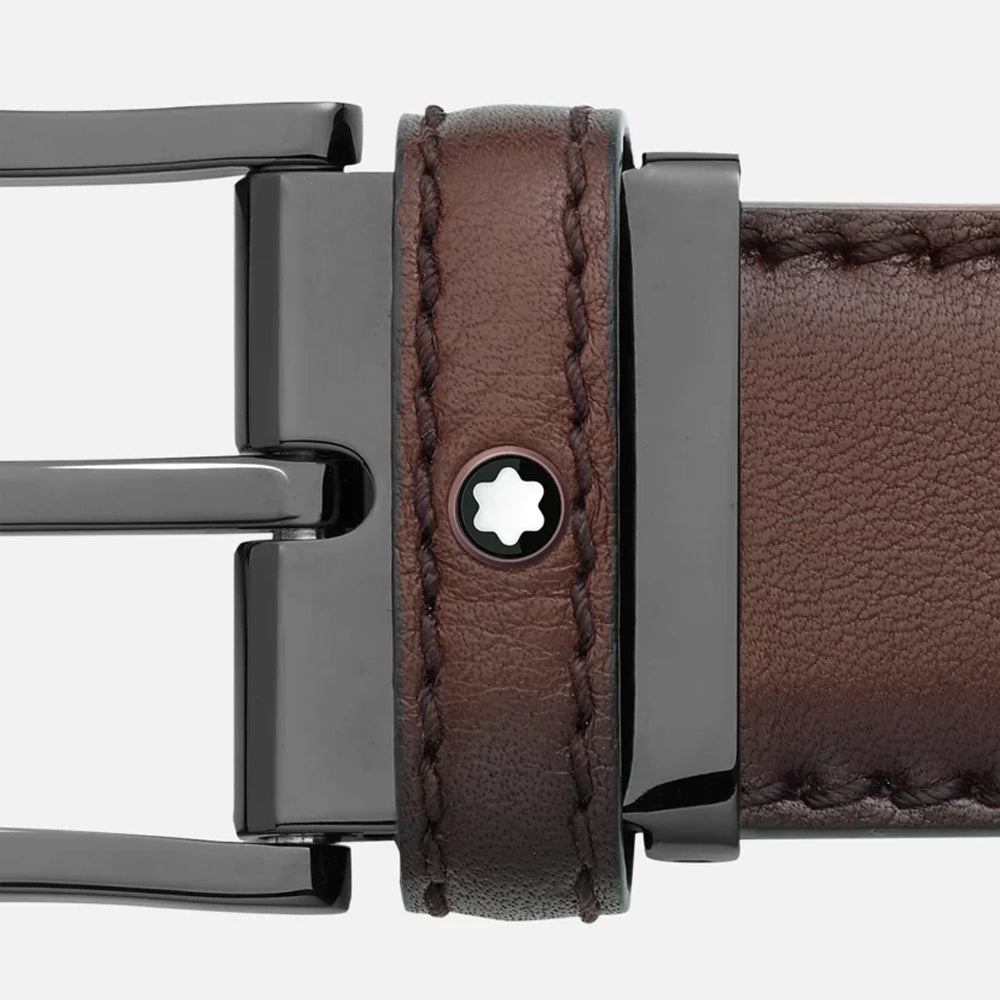 Montblanc Men's Contemporary Leather Belt - Black