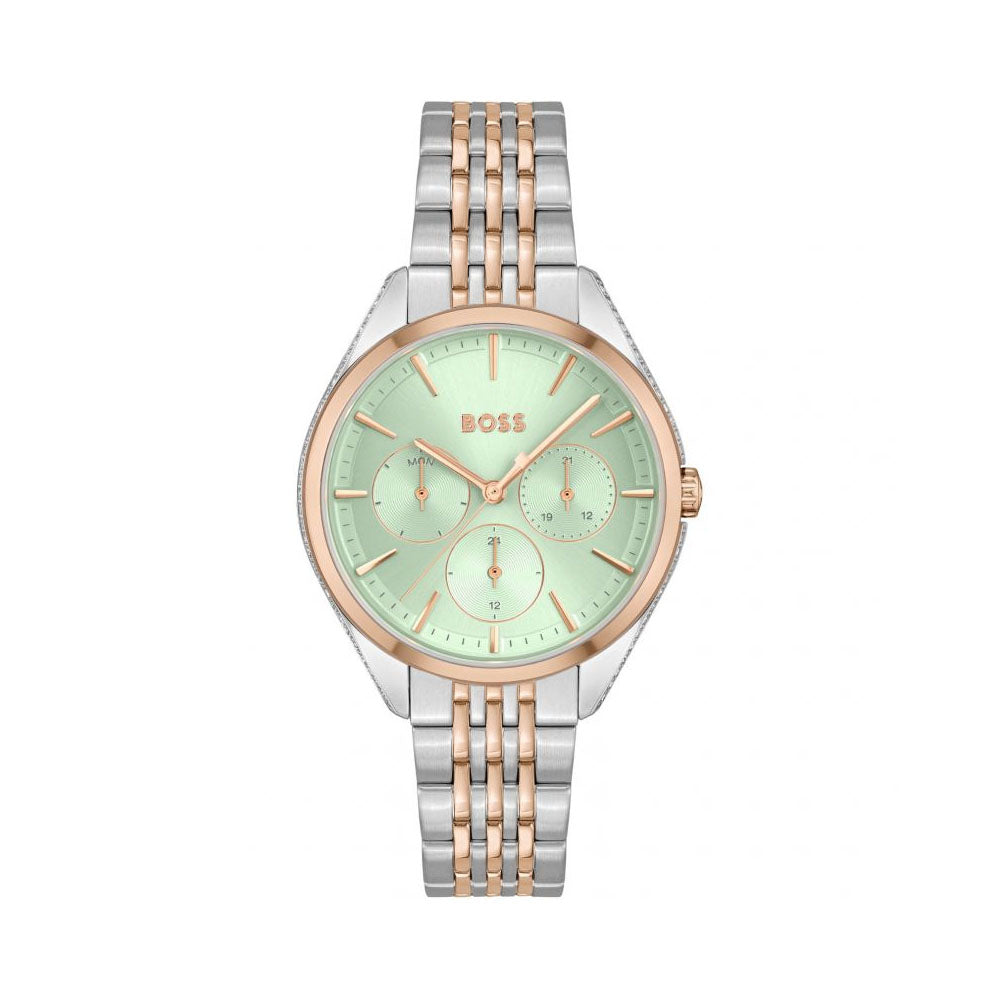 Hugo Boss Women Saya Round Green Watches 1502641