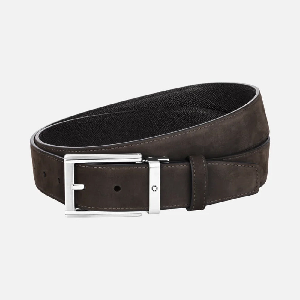Mont Blanc 126041 Black/brown 35 mm reversible leather belt