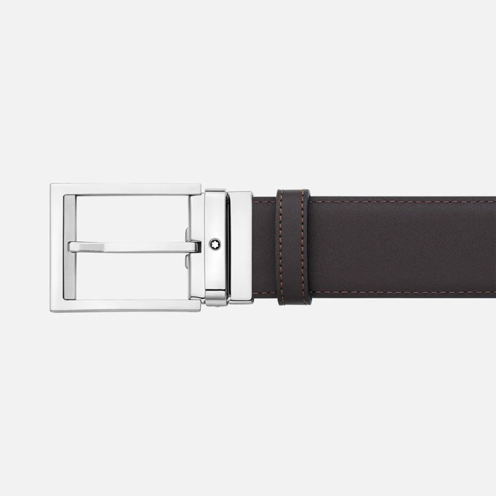 Mont Blanc 126490 Black/brown 40 mm reversible leather belt